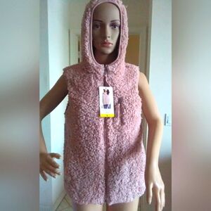 BNWT MUSHY GUSHY VEST W/ HOODIE ZIPPER FRONT BY WEATHERPROOF SZ. SM